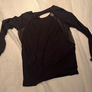Mesh long sleeve lululemon backless shirt